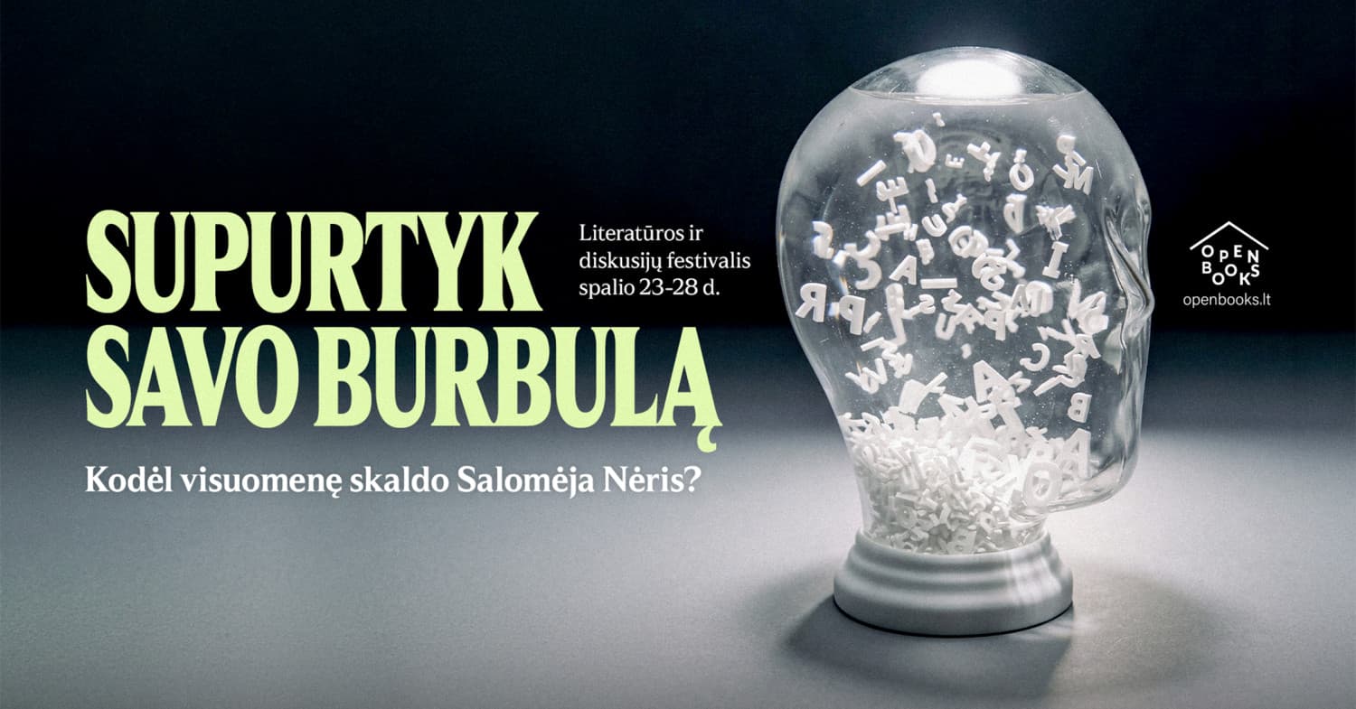 Pagrindinės OPEN BOOKS festivalio dienos bilietas su "Literatūriniais pusryčiais"