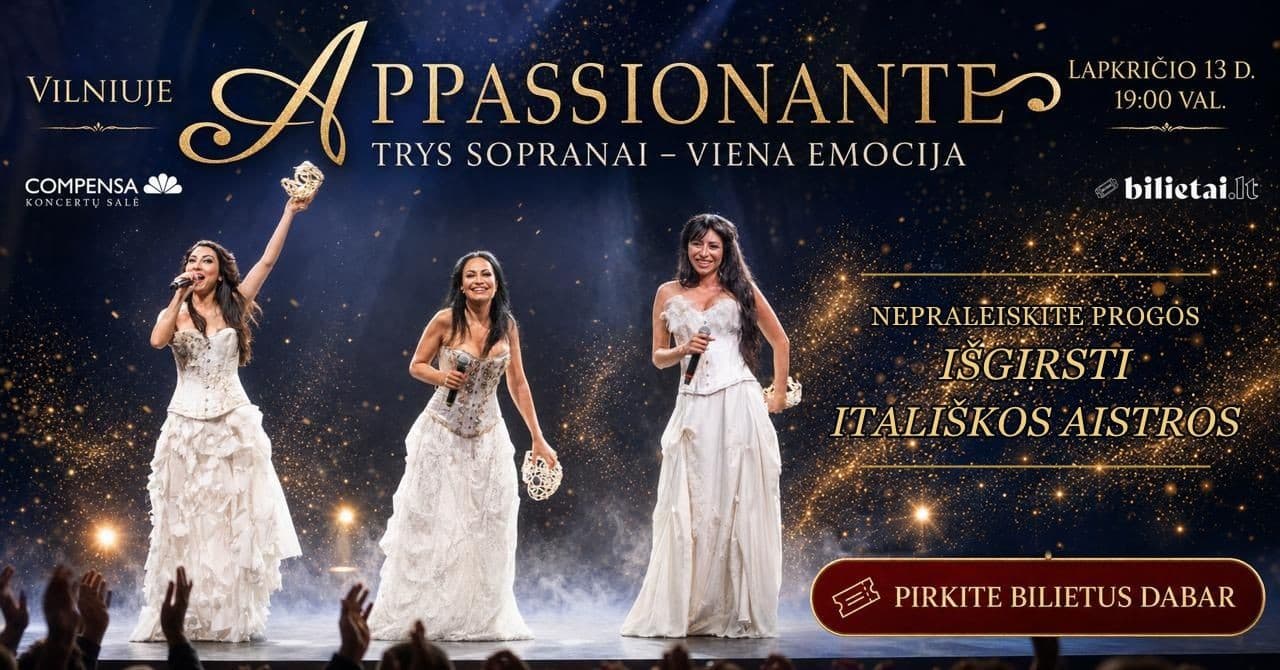 "APPASSIONANTE" TRYS SOPRANAI - VIENA EMOCIJA