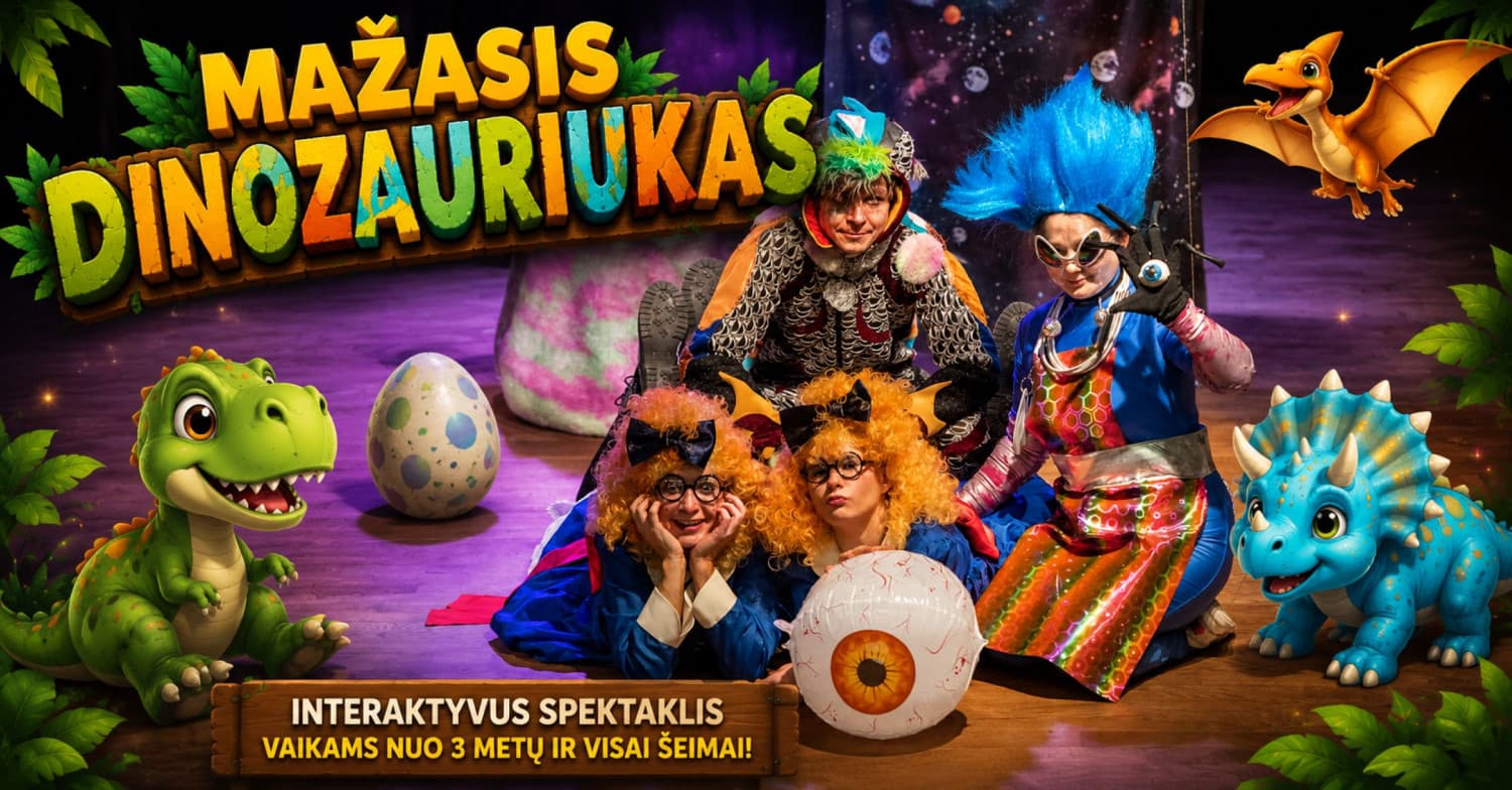 Spektaklis vaikams "Mažasis dinozauriukas" | Ignalina