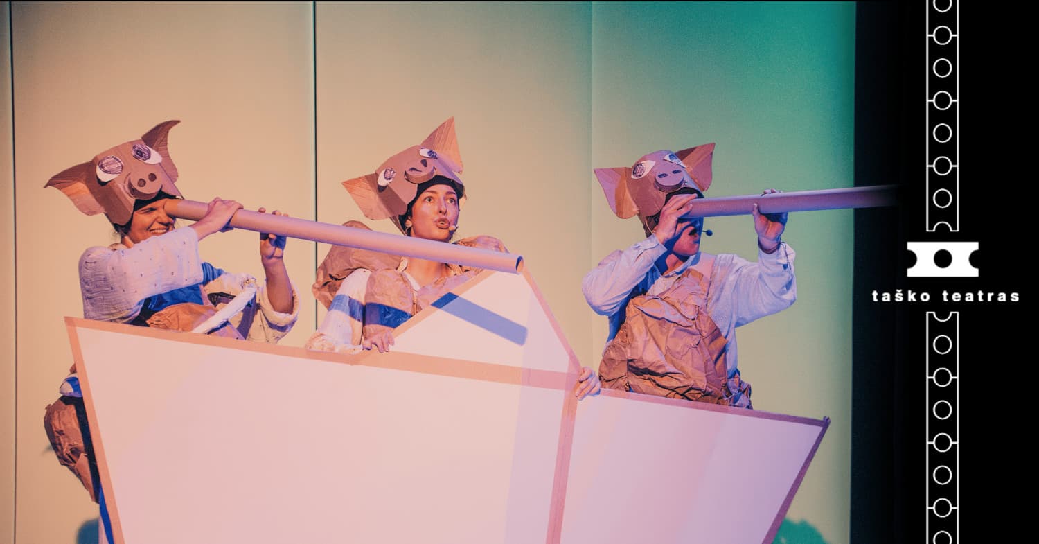 Spektaklis-žaidimas TRYS PARŠIUKAI | rež. T. Montrimas | Taško teatras (Klaipėda)
